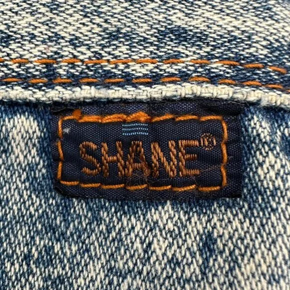 Vintage Denim Tote Blue Acid Wash 1980s Shane Purse Shoulder Bag Retro Fashion - Picture 5 of 12